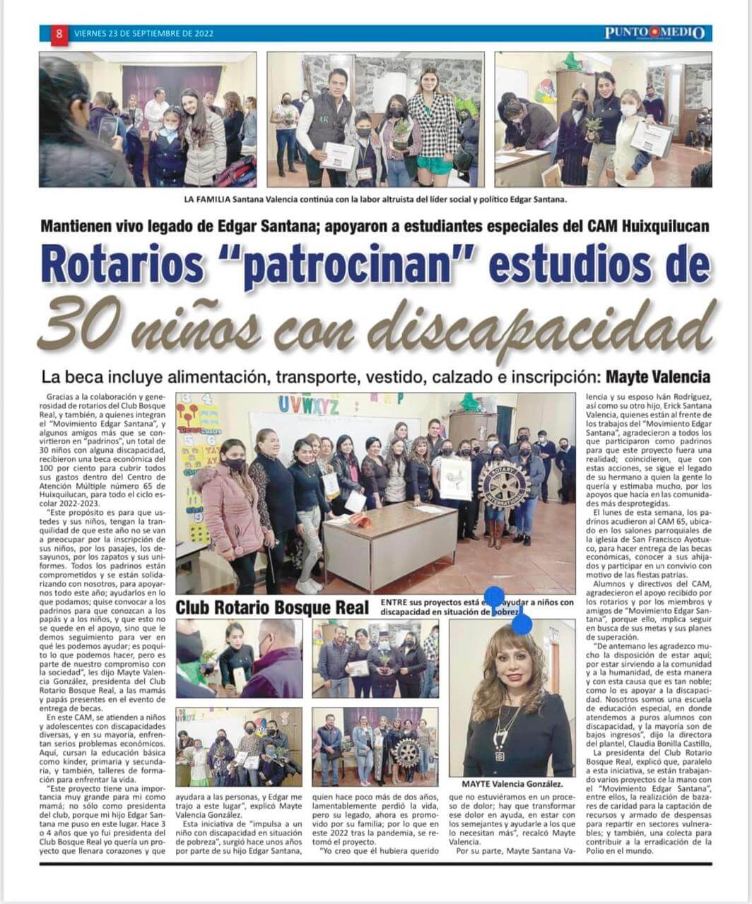 Obra de servicio Rotary Bosque Real 2